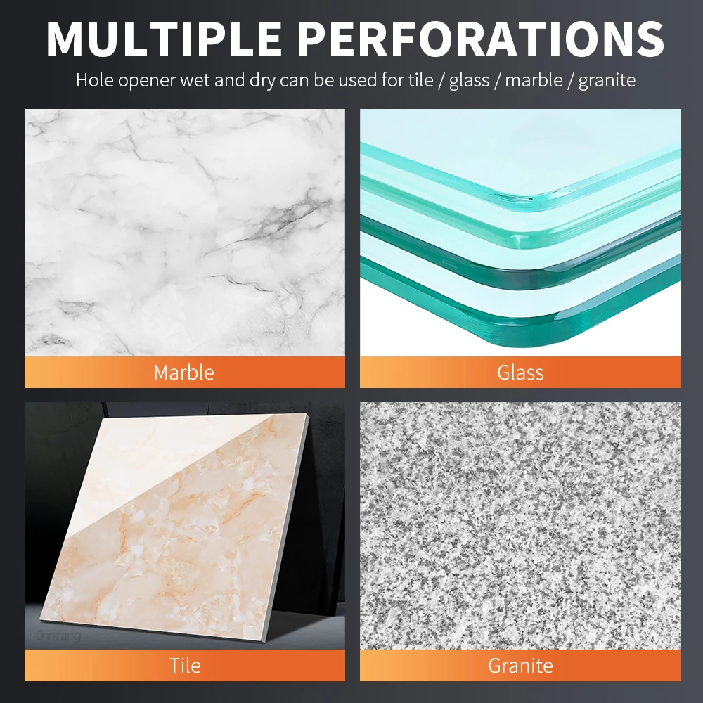 Onnfang M14 Thread Vacuum Brazed Diamond Porcelain 1PC Tile Stoneware Crowns Drill Marble Crowns Stone Masonry Hole Saw