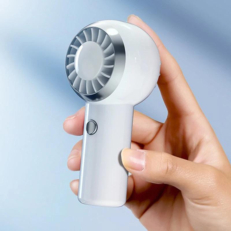 

2024 New Ultra Lightweight Only 60G Handheld Fan Mini Air Conditioner Portable Fan Air Cooler Pocket Fan for Travelling Shopping