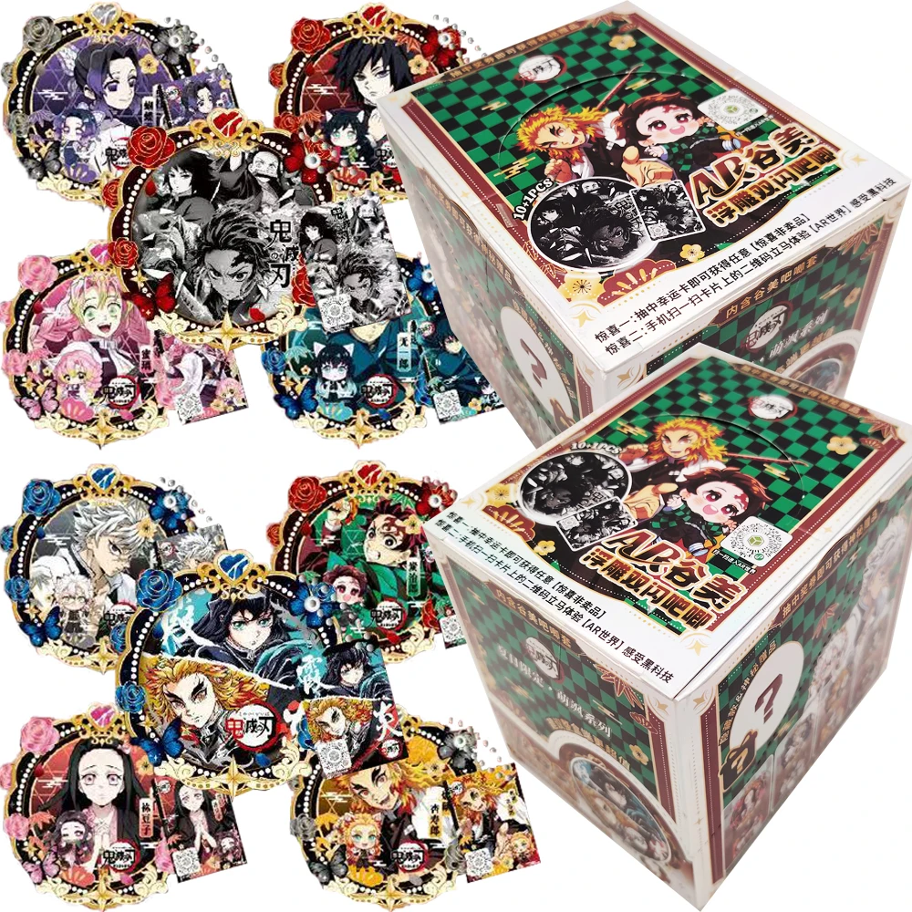 

Demon Slayer AR Badges Fun Backpack Accessories Gift Hot-blooded Anime Popular Character Flash Cards Hobby Collection Trendy Toy