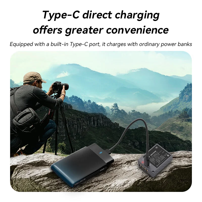 FB NP-W126S 1050mAh Battery with Type-C Port for FUJIFILM X-T50 XS10 XT30II II XA7 XA5 XA3 XT200 XT10 X100VI XE4 XE3
