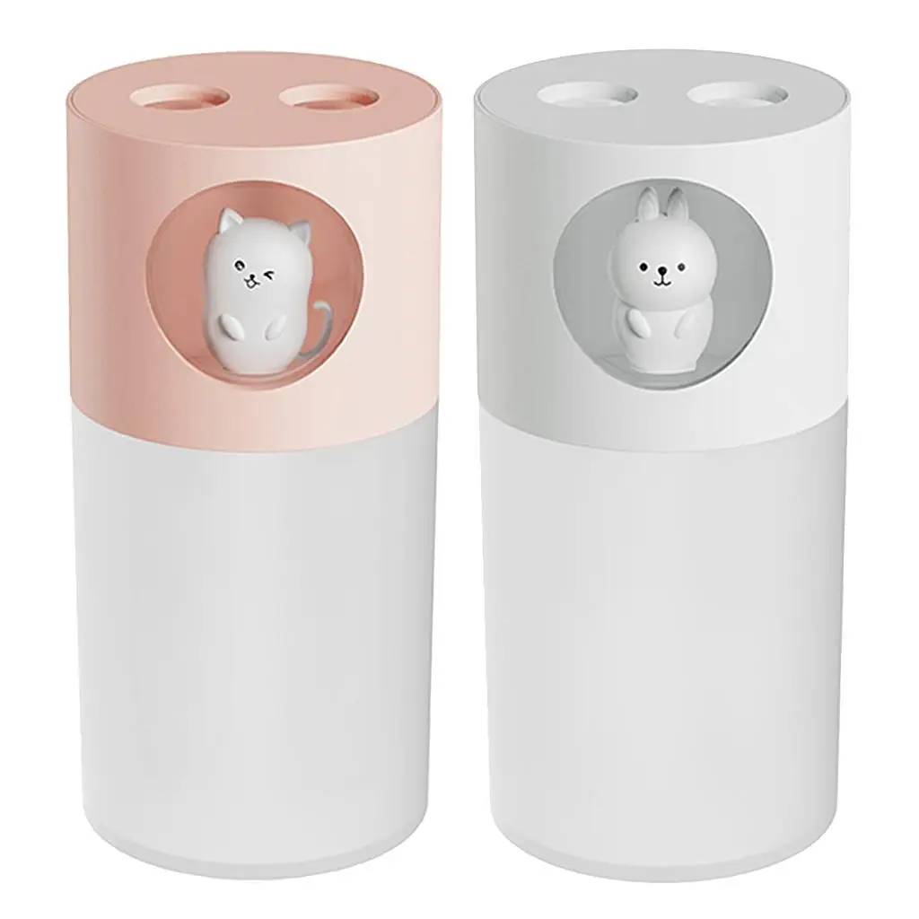 Портативный мини-увлажнитель, небольшой увлажнитель с прохладным туманом на 280 мл, USB-увлажнитель для детской спальни, дома