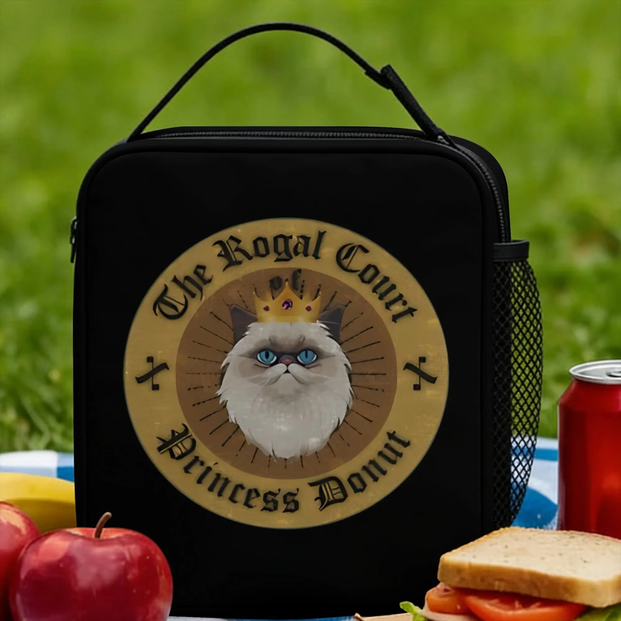 Dungeon Crawler Carl Lunch Bag Princess Donut Fun Lunch Box Outdoor Picnic Convenient Tote Food Bags For Girls Cooler Bag