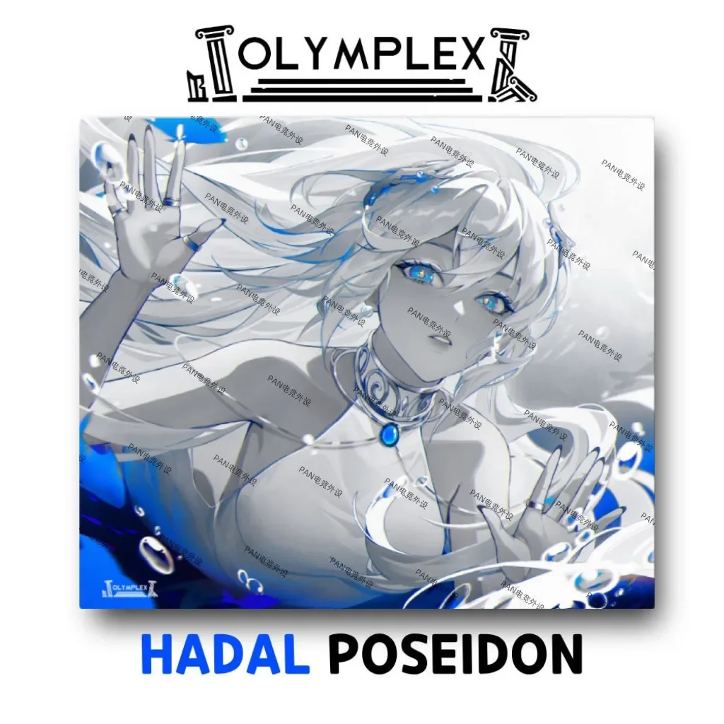 Olymplex Hadal Poseidon Tempered Glass Mouse Pad 490x420mm Large Gaming Desk Mouse Mat for FPS Esports PC Gamer Accessory Gift
