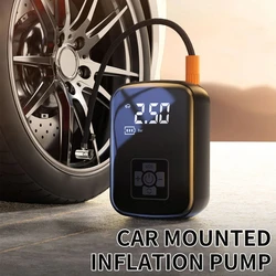 150PSI Portable Car Tire Inflator Wireless Electric Air Compressor Pump for Motorcycles Bicycles Boats Cars and Balloons