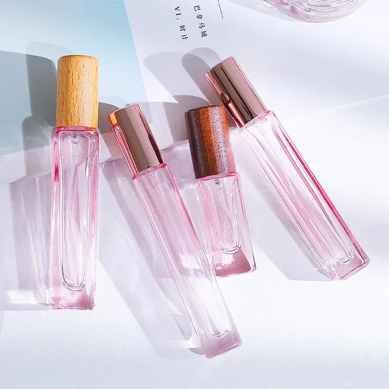 

6/10/15ML Mini Pink Perfume Spray Bottle Glass Spray Atomizer Travel Perfume Storage Bottles Cosmetic Containers Packaging