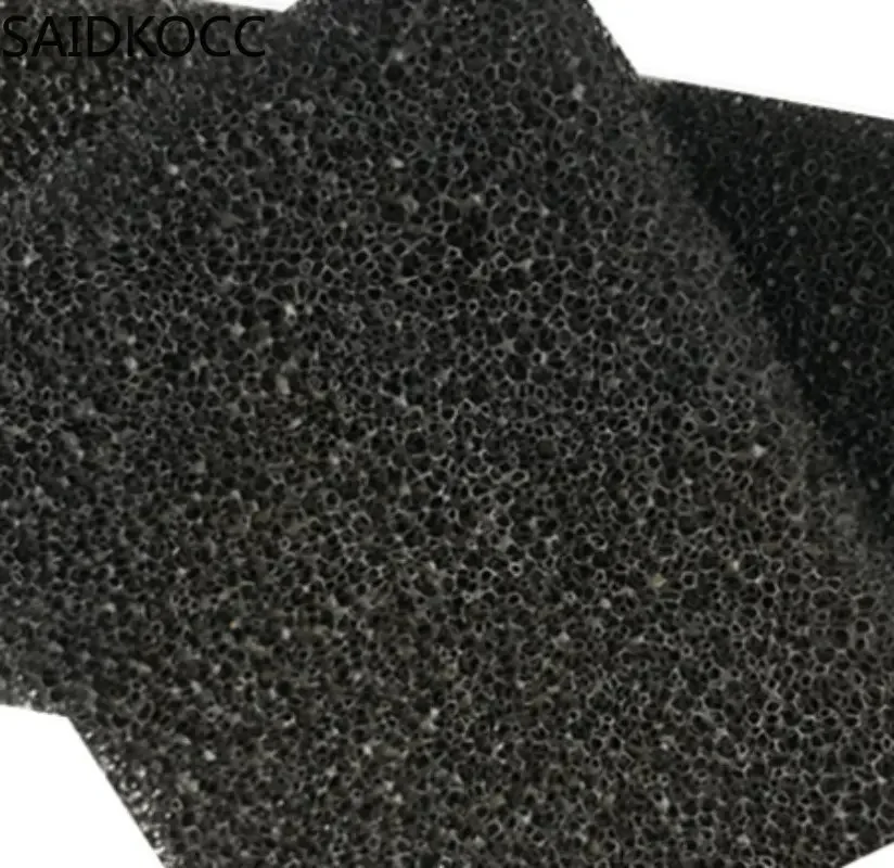 SAIDKOCC RVC Reticulated Glass Carbon Sponge Three-dimensional Scientific Research Foam Carbon 10ppi Electrode Application