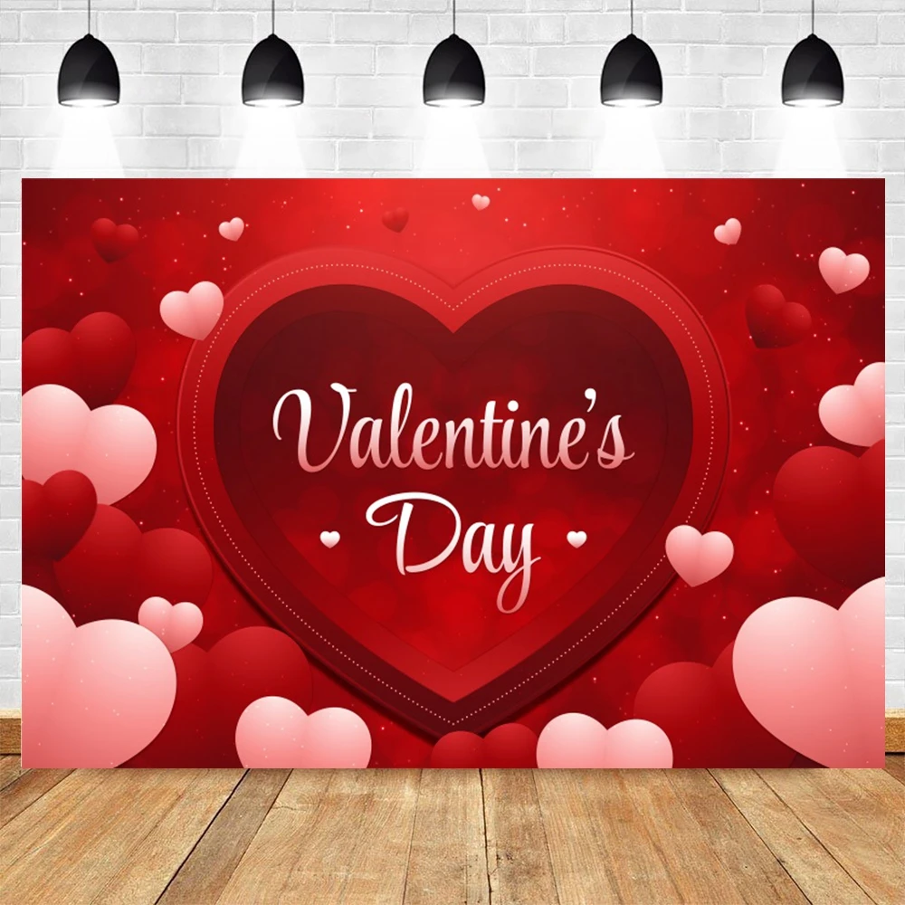 Valentine\'s Day Photography Backdrop Wood Door Glitter Rose Flower Love Heart Confession Ceremony Party Decor Photo Background