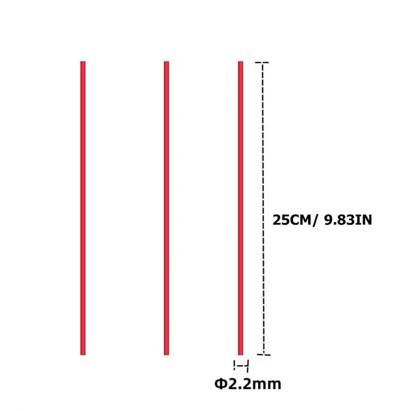 100szt 25cm Dysza do usuwania rdzy Słomki zraszacza Wymienne przedłużenie rozpylacza do dysz