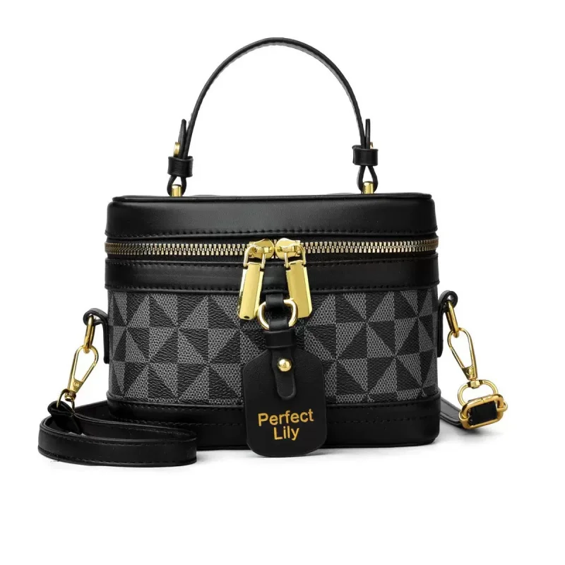 

New Fashion Korean Style Printed Letter Single Shoulder Crossbody Handheld Bucket Bag