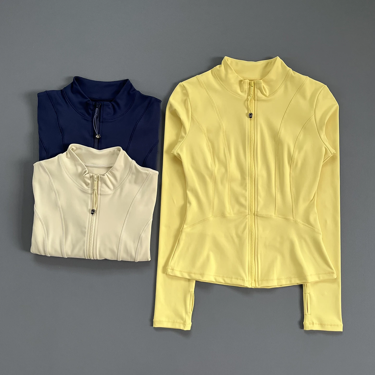 Women's Slim-Fit Stand-Neck Top: 4-Way Stretch & QuickDry for Yoga Gym, Lightweight Layer