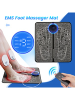 Electric Ems Foot Massager Pad Feet Acupoints Massage Mat Shock Muscle Stimulation Improve Blood Circulation Health Care