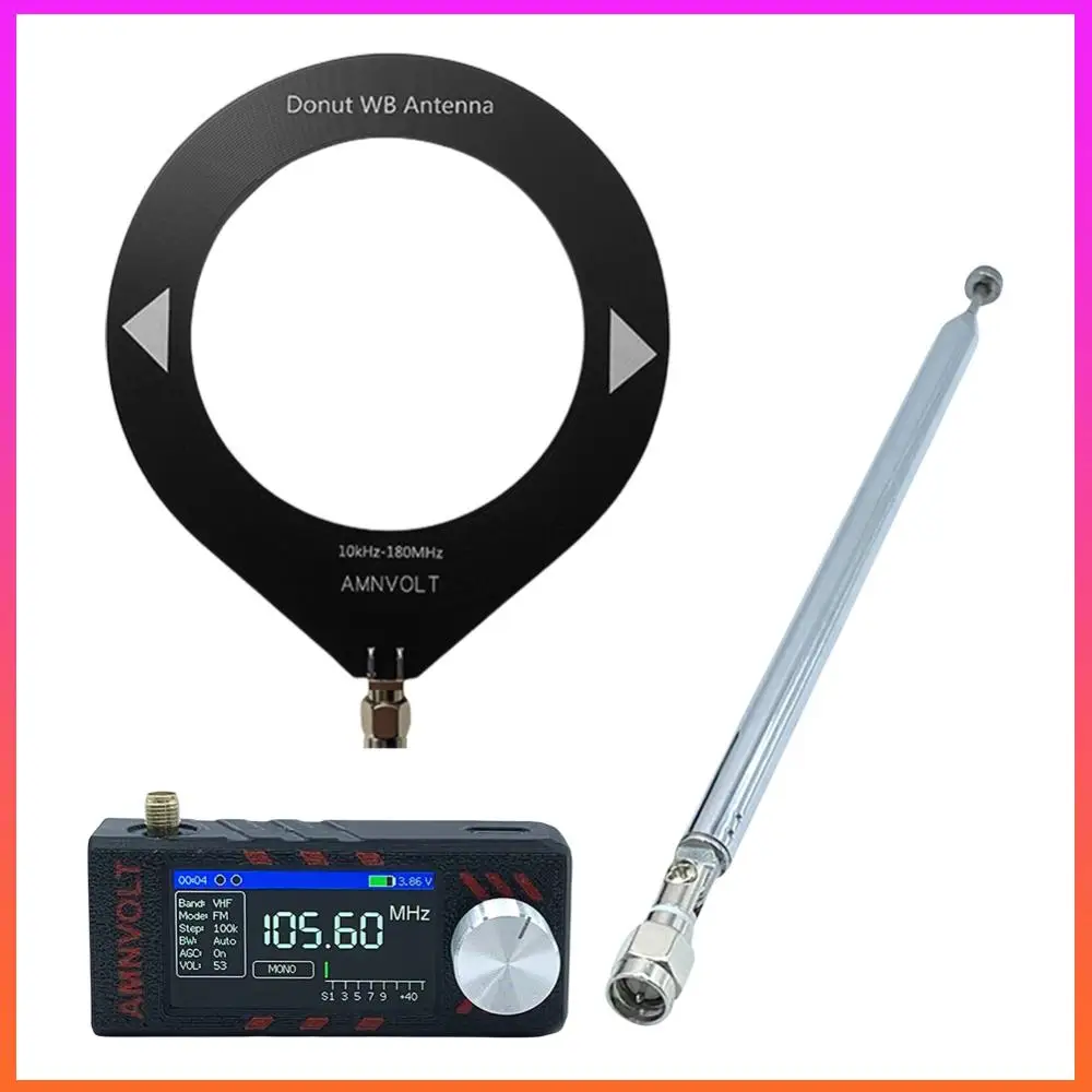 SI4732 LSB USB AM FM FM/AM راديو 1.9 بوصة IPS شاشة راديو محمول مع هوائي DSP راديو #4