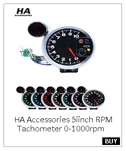 HA Zubehör 2 Zoll 52mm Digitales Auto-Messgerät 10-Farben Öldruck Turbo Boost EGT Abgastemperatur Drehzahlmesser Wasser- und Öltemperatur – Detail 4