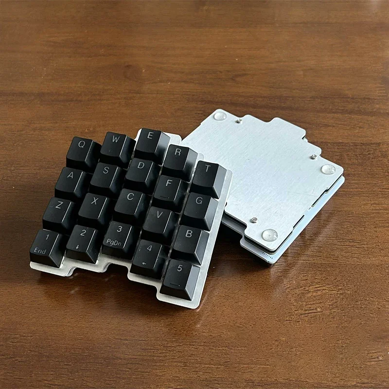 Imagem -05 - Ergonômico Personalizado Split Hot-swappable Teclado Estilo Atreus Faça Você Mesmo Teclado Mecânico Qmk Via Key-changing 40 Layout