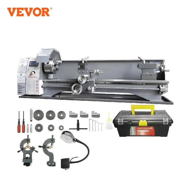 

VEVOR 750W Metal Lathe Machine Brushless 8.3"x29.5" / 210mm*736mm 50-2500RPM Continuously Variable for DIY Metal Working Turning