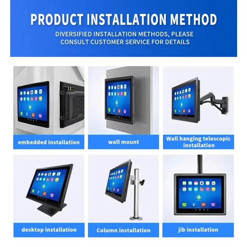 

IP65 Grade New 12.1 21.5" Capacitive/Resistive Touch Industrial LCD Panel True Flat Embedded Waterproof Mon itor For Outdoor Use