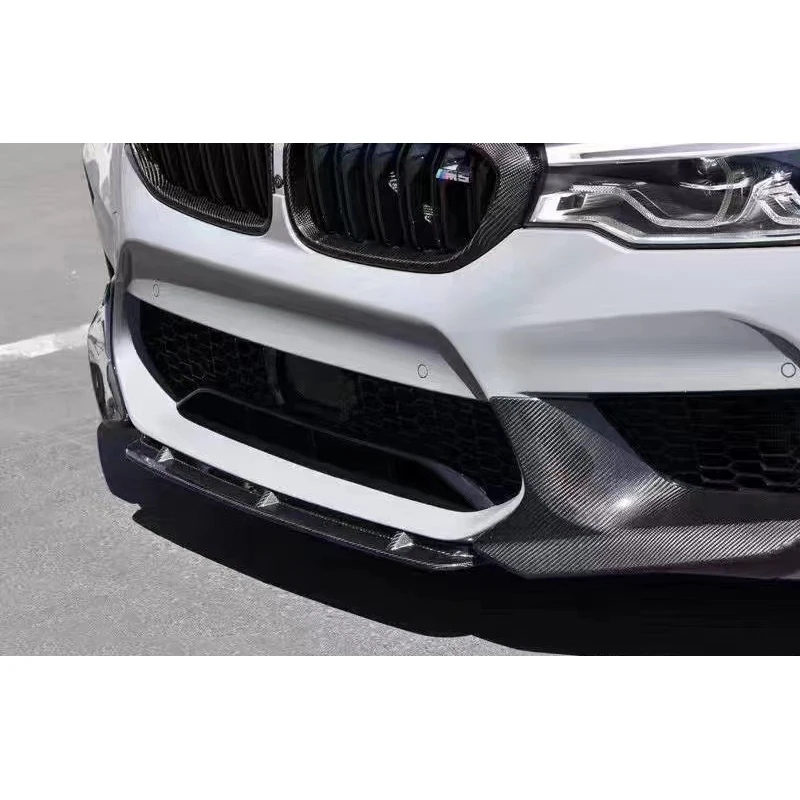 High Quality MP Style Carbon Fiber Front Lip Bumper Lip Separator Chin Spoiler For BMW M5 F90 2017-2020 Body Kit