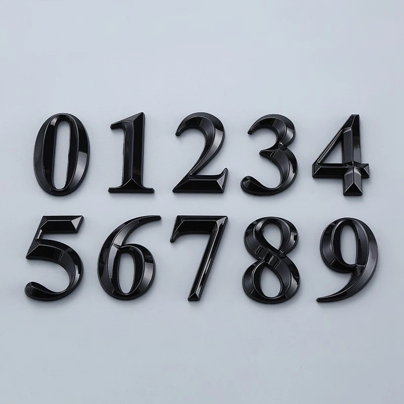 1x House Number Door Number Plate Home Street Mailbox Hotel Door Number Stickers 5cm/7cm