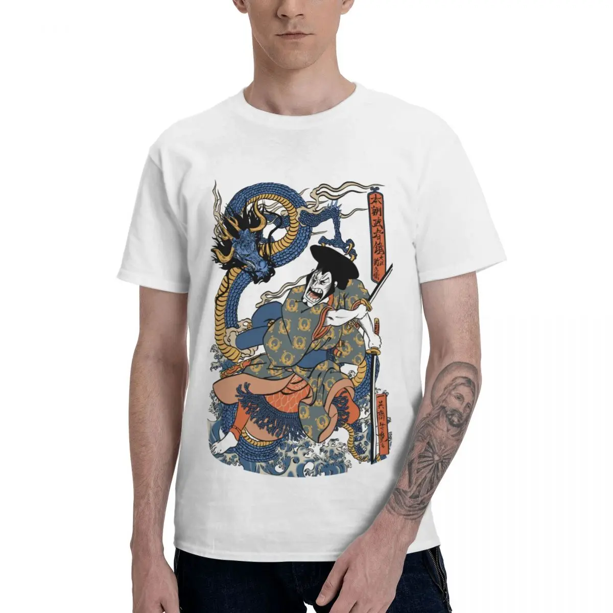 Fashion Lord And Dragon T-Shirts Pure Cotton Crewneck Male T Shirts Short Sleeve Oversized Casual Tees Clothes Summer