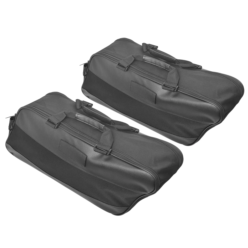 Schwarze Motorrad-Satteltasche, Gepäcktasche, weiche Rack-Liner-Satteltasche für Harley Touring Road King Electra Street Glide Ultra Tour 93-23 – Detail 5
