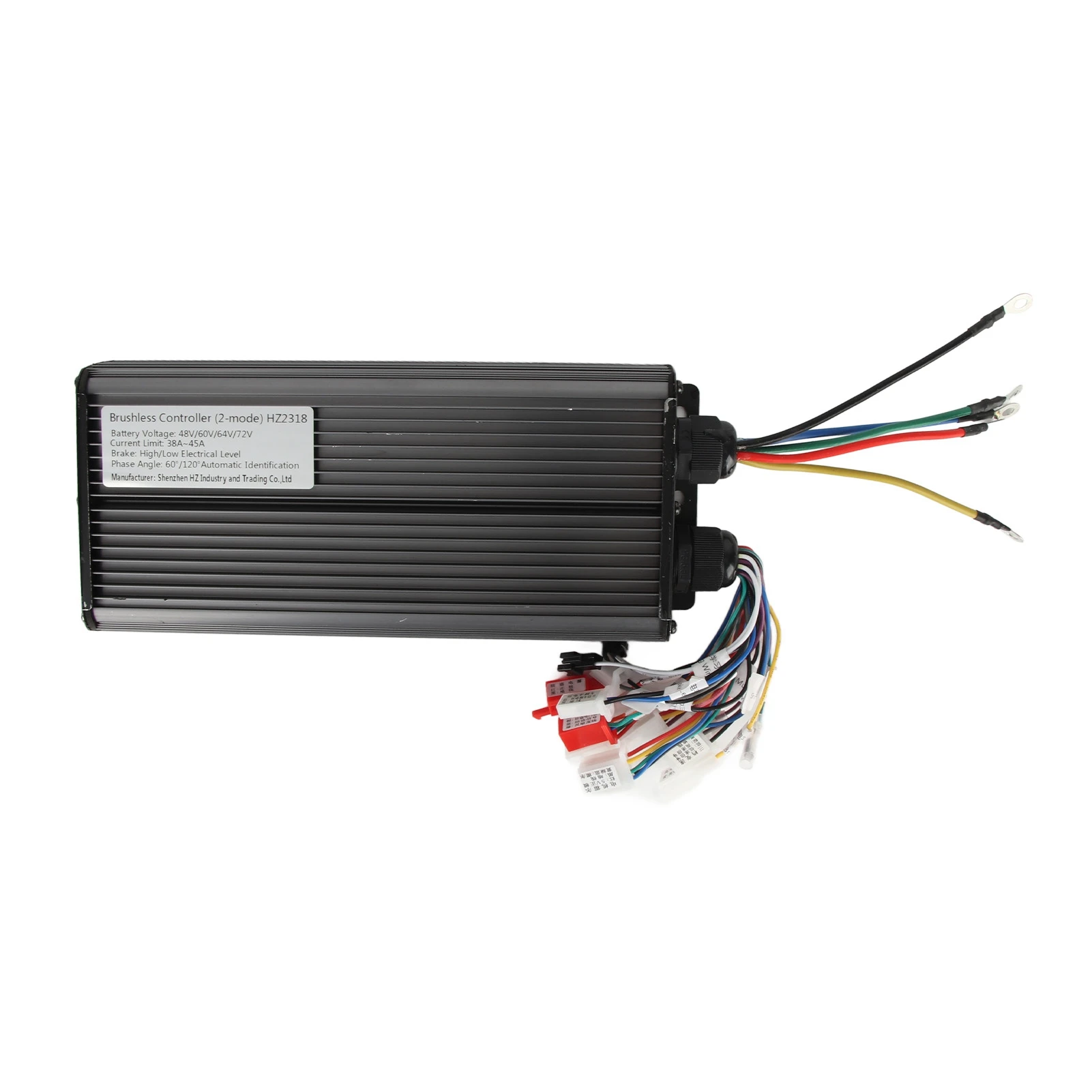 48V 60V 64V 72V 2000W 18 Tube Aluminium Alloy Electric Bike Brushless Motor Controller for Electric Bicycle Scooter