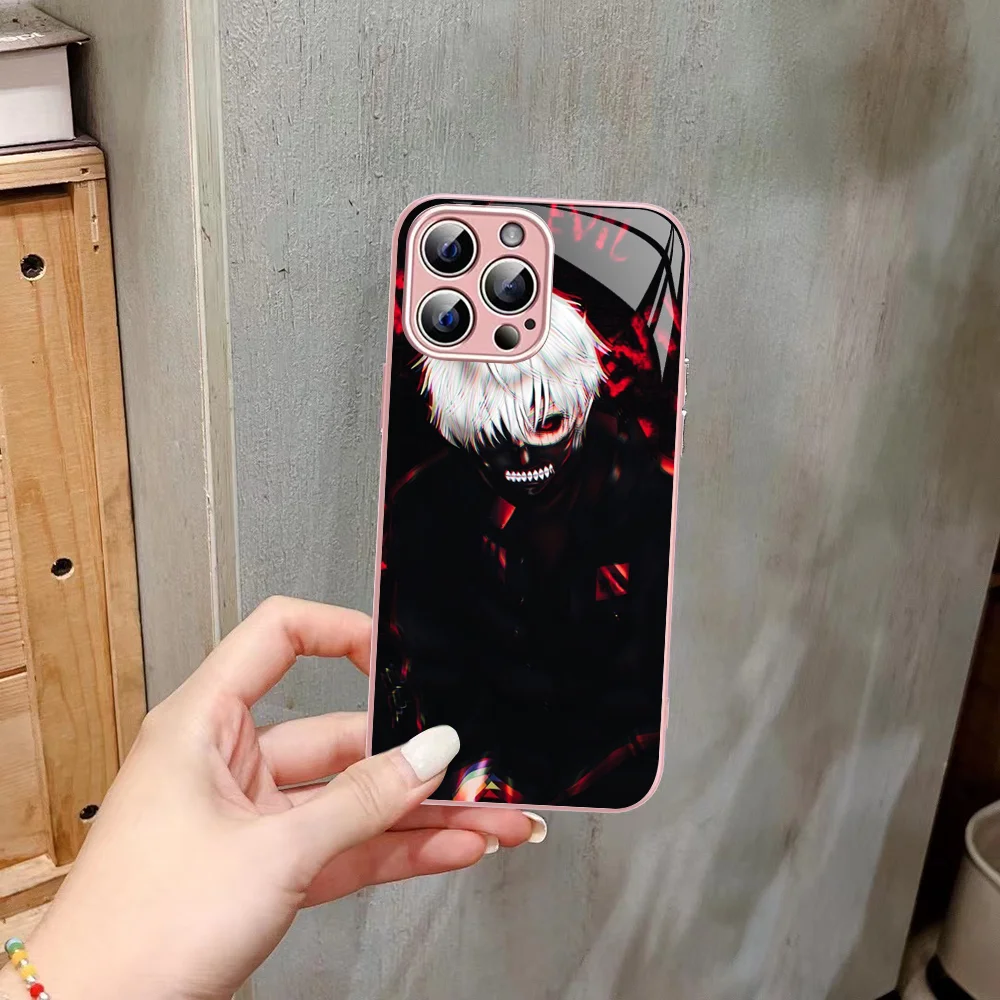 Tokyo Ghouls Anime Phone Case Tempered Glass For Iphone 14 13 12 11 Pro Mini XS MAX 14Plus X XS XR Cover