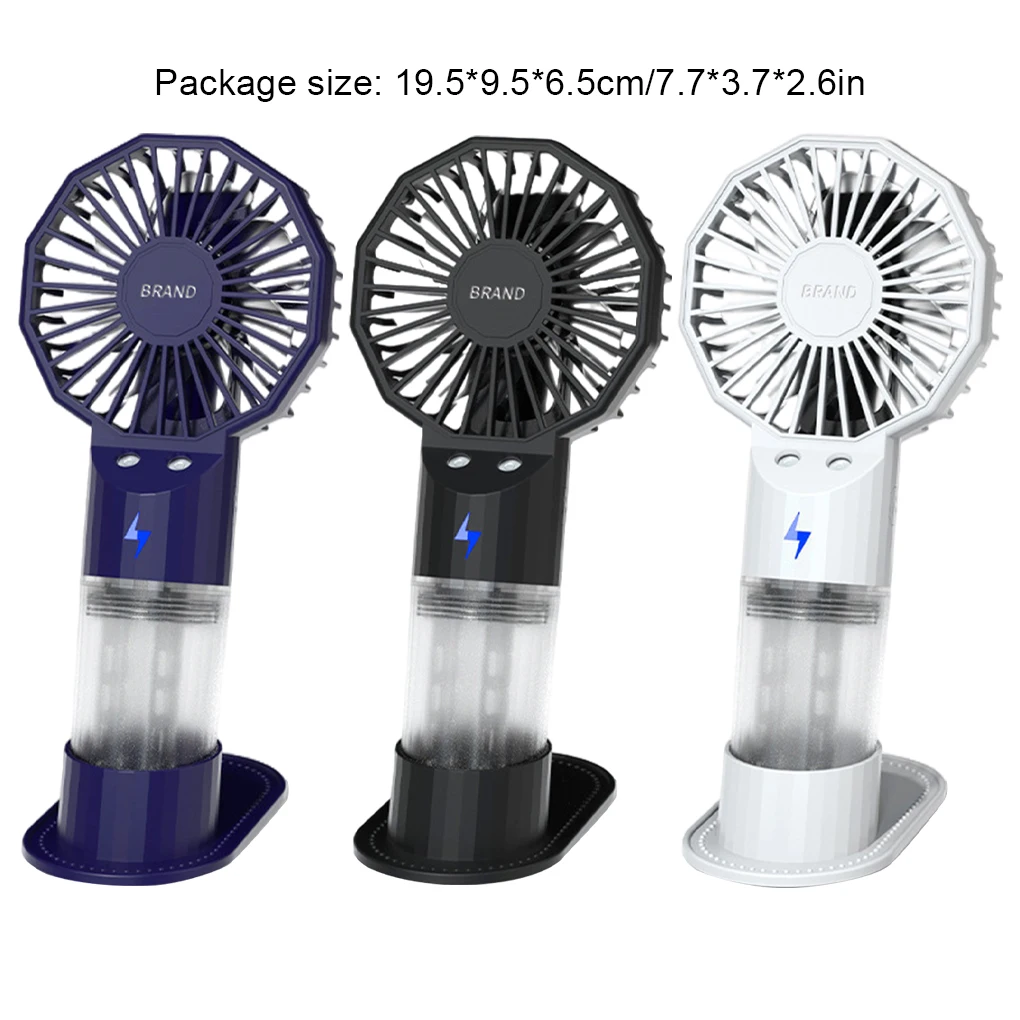 Portable Mini Fan Hand-Held Humidification Spray Small Fan Dormitory USB Charging Outdoor Cooling Water Replenishment Spray Fan
