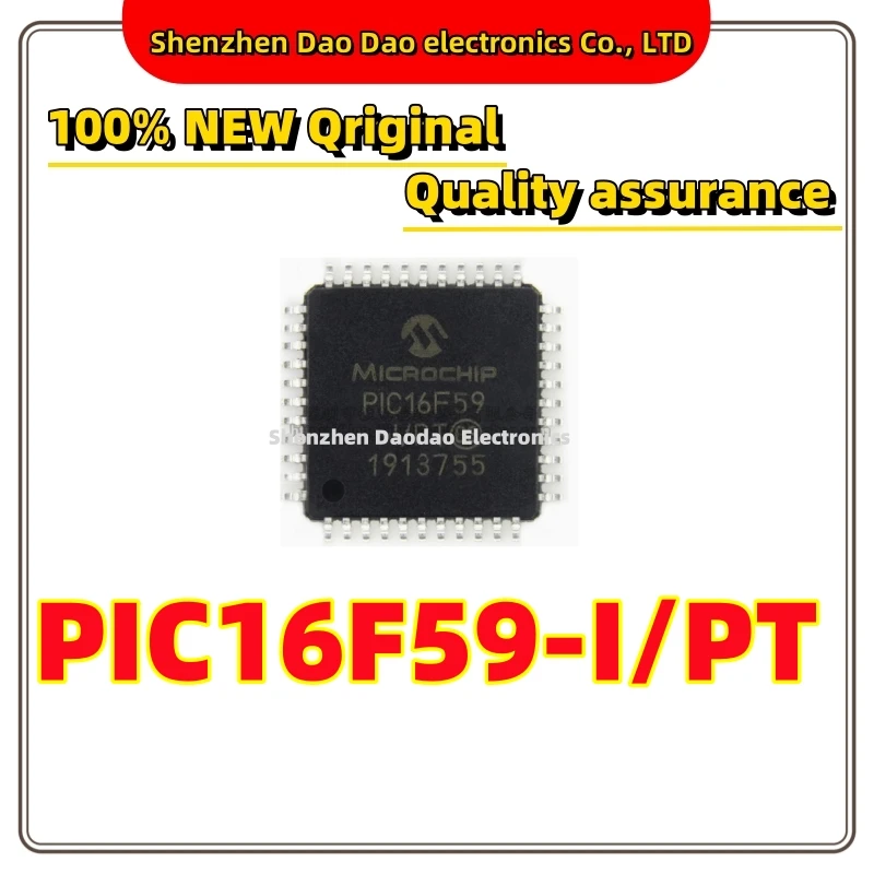 5Pcs PIC16F59-I/PT PIC16F59 QFP-44 MCU chip new original