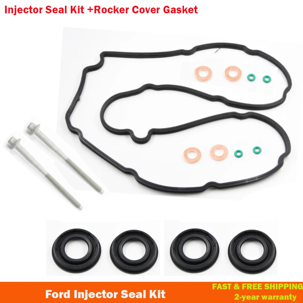 

For Ford Transit MK7 2.2 TDCi Injector Seal Kit + Rocker Cover Gasket 1372490 1378433