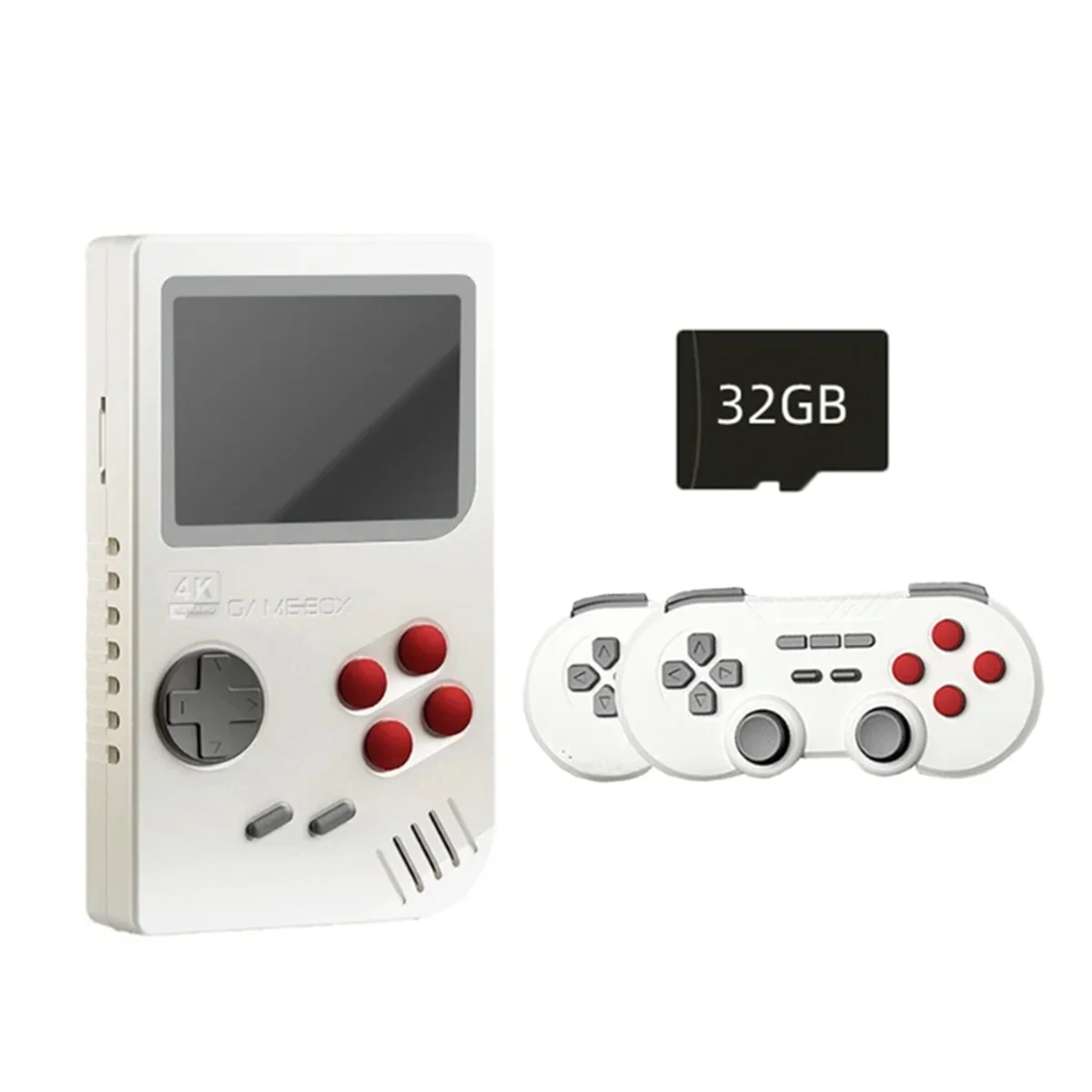 

K8 Video Game Console 3D PSP 4K HD Output Open Source System Dual Controller 2.4G Fast Cooling Video Game Console 32G