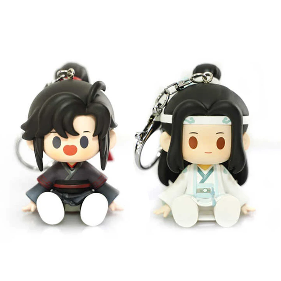 Original Genuine Wei Wuxian Lan Wangji 6CM Pendant Anime Character Q Version Model Collectible Toys Holiday Gift