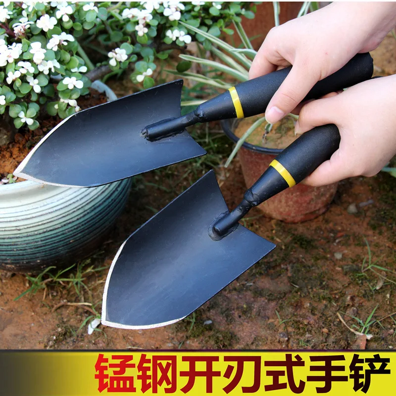 O50 Thickened manganese steel gardening shovel household gardening tools shovel outdoor digging and digging wild vegetables