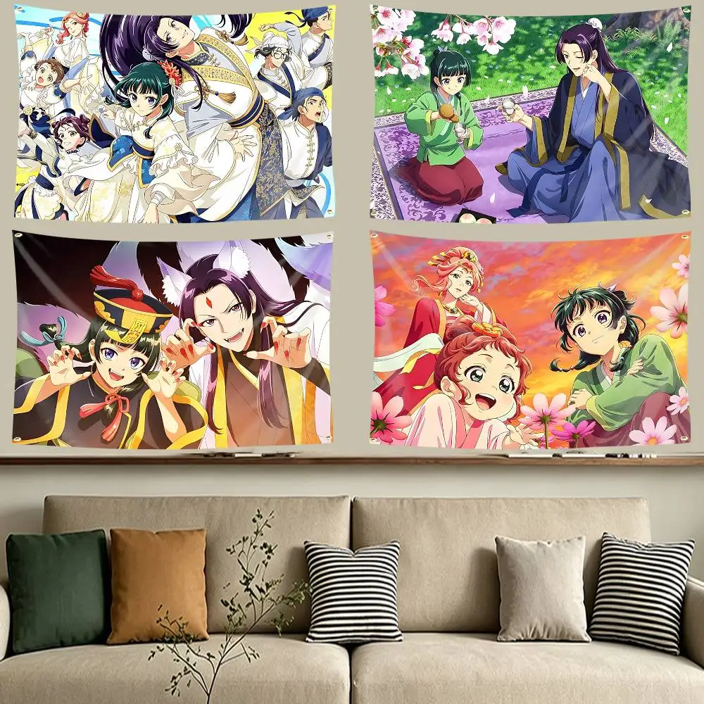 NEW A-Apothecary Diaries Maomao  Flag Tapestry Banner for Bedroom Living Room Outdoor Camping Custom Supported