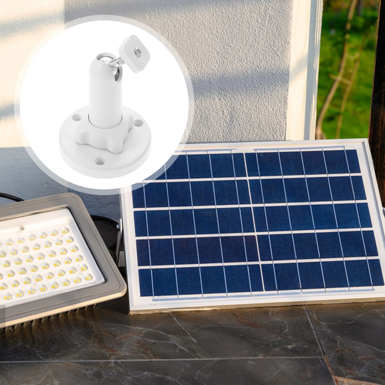 

Monitor Solar Brackets Outdoor Panel Holder Adjustable Camera Mount Roof Stand Panels Security Part