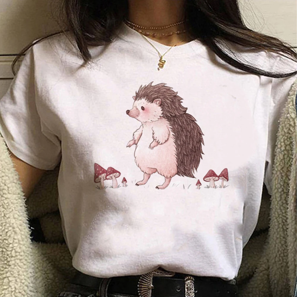 Hedgehog Tee women manga tshirt female funny y2k comic clothes