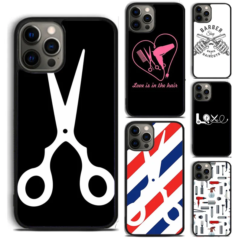 Hairdresser Comb Salon Hairdressing Hair Stylist Tools phone Case For iPhone 16 15 14 Plus XR XS apple 16 11 12 13 Pro Max coque