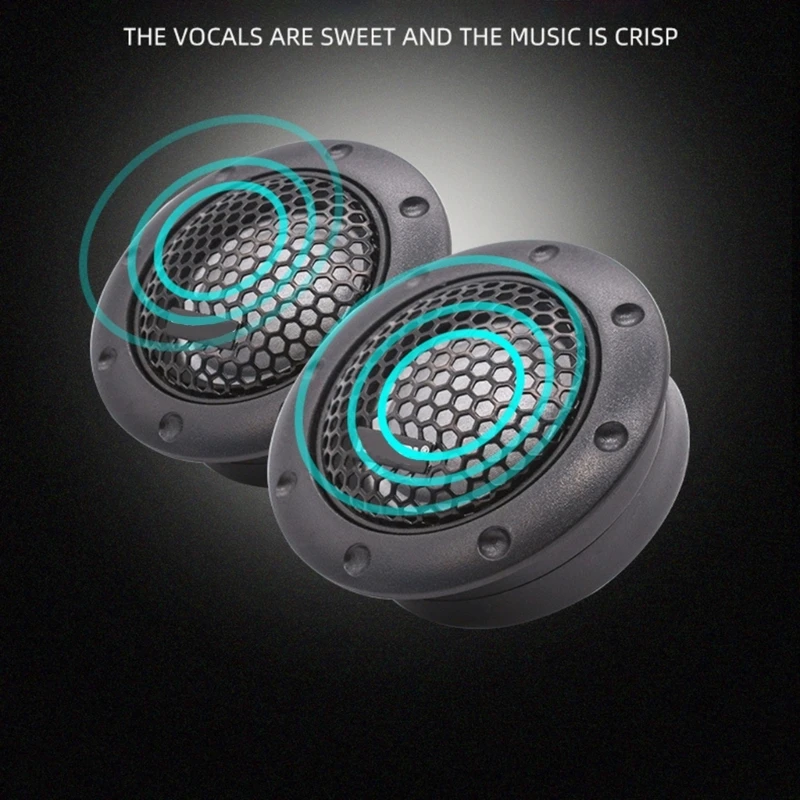 High Durability Car Tweeter Speakers Set with Adjustable Positioning High Frequency Speakers for Custom Sound Experience