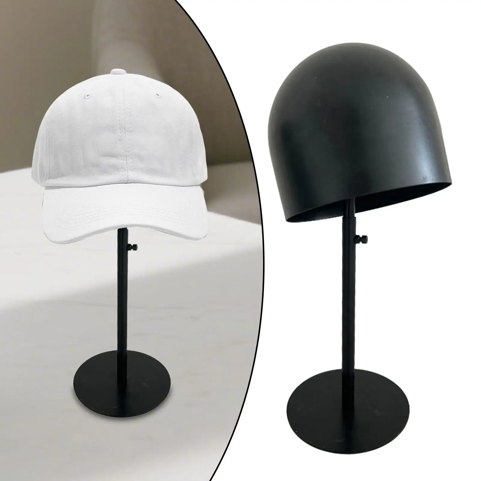 حامل عرض القبعة قابل للتعديل بارتفاع متعدد الاستخدامات لصالونات التجميل أو المتجر