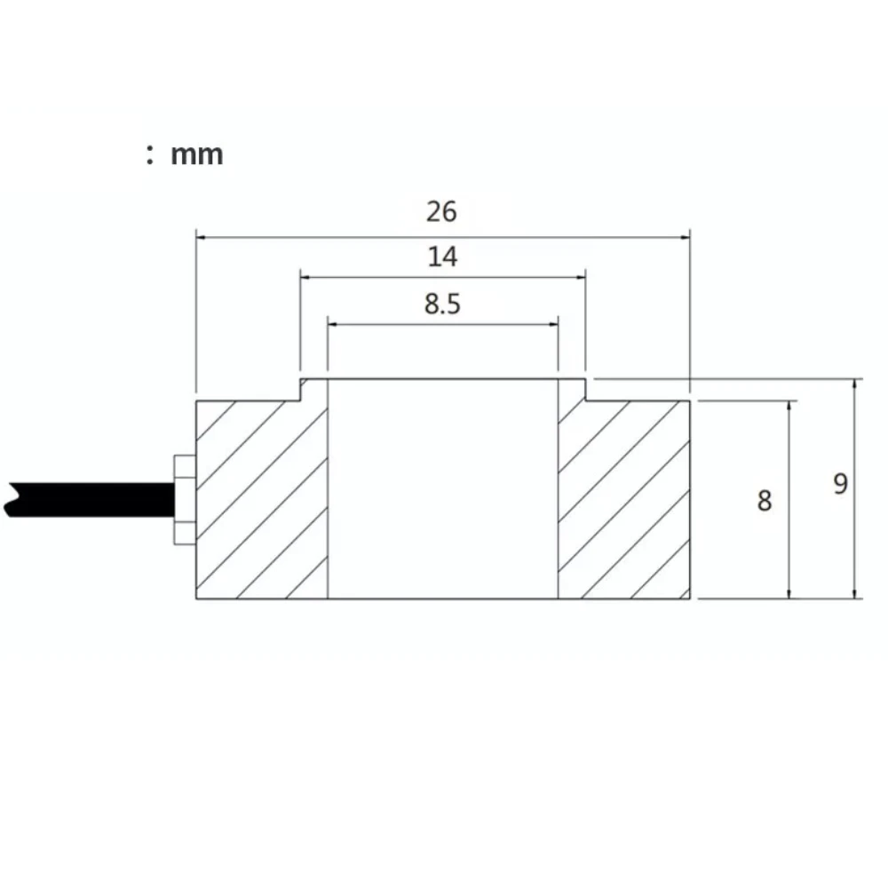 Ring Load Cell Sensor, Through-Hole Bolt Pre-tightening Force Pressure Measurement, 0-1T
