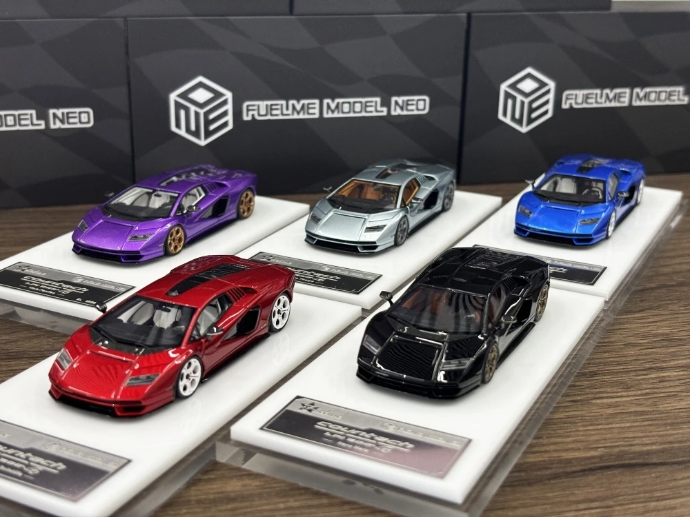 Fuelme 1/64 Countach LPI800-4 ห้าสีเรซิ่นแบบคงที่รถในปี 2025 คอลเลกชันของขวัญ