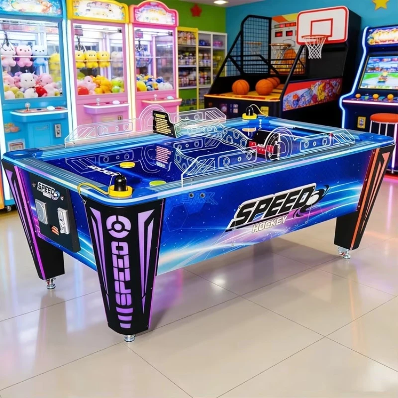2026 New  Fully Auto Upgrade Speed Hockey Air Hockey Table Game Machine Arcade Air Hockey Table For Game Center Customized
