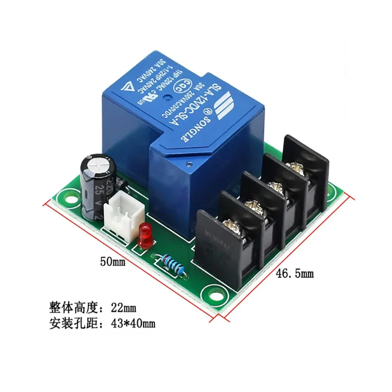 1pcs XH-M138 Relay Switch Control Board for 30A High Current Equipment Switching Conversion Control Module with DC12V and DC24V