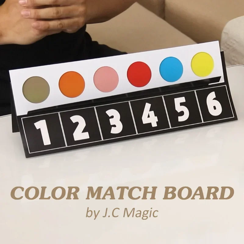 

Color Match Board by J.C Magic Tricks Close-up Stage Illusion Gimmick Mentalism Props Color Number Prediction Mind Reading Magia