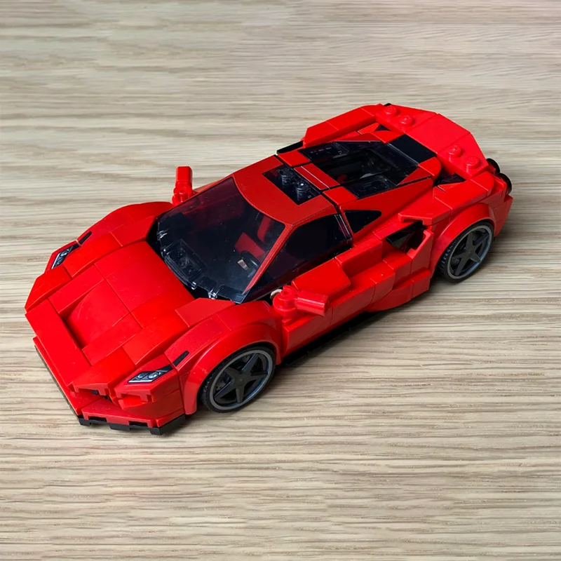 347 個 MOC フェラリーズド トリブート シティ チャンピオンズ モデル ビルディング ブロック 組み立て DIY クリスマス ギフト アイデア ブリック キッズ おもちゃ 誕生日