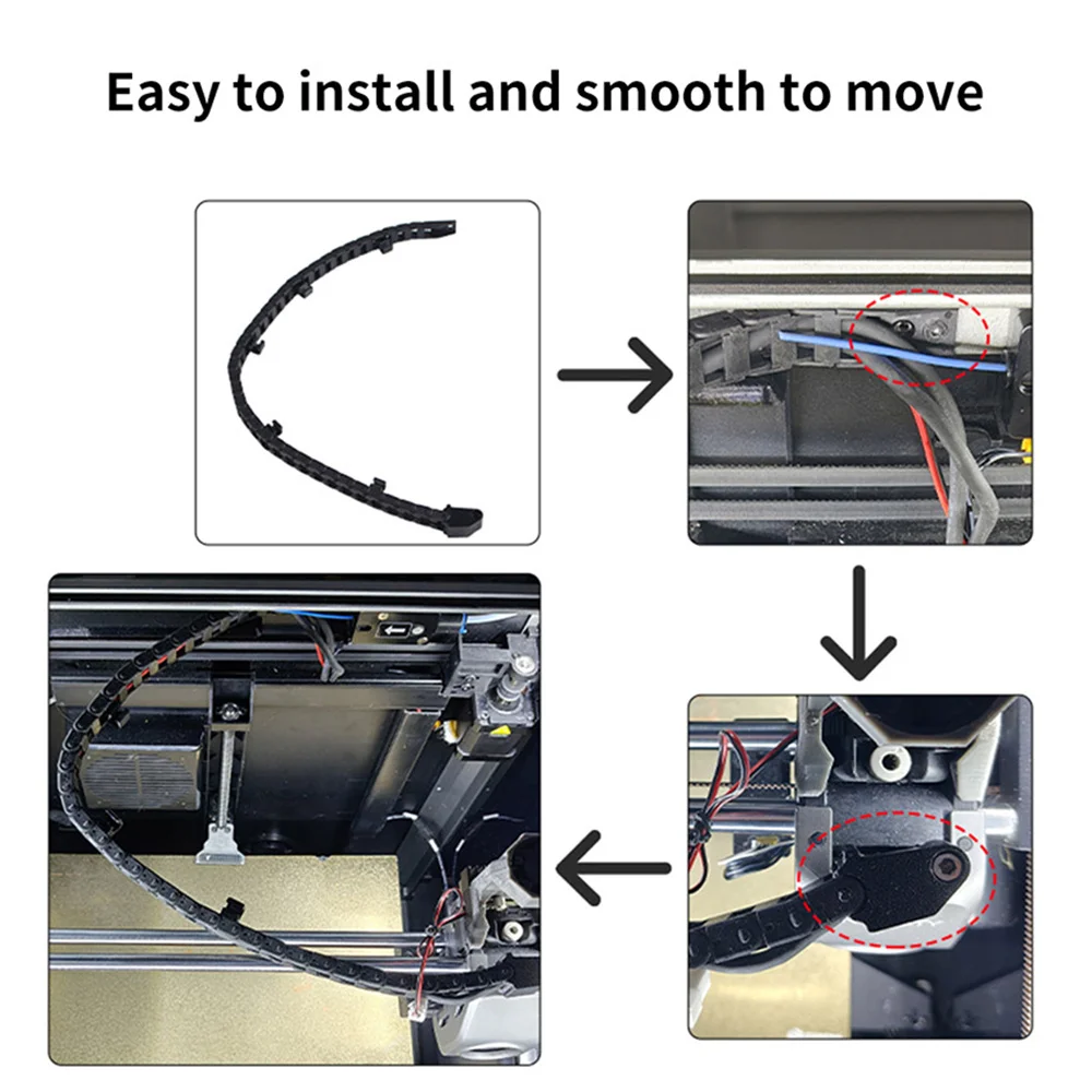 Rantai tarik Hub 6x10mm untuk aksesori Printer 3D CReality K1 MAX
