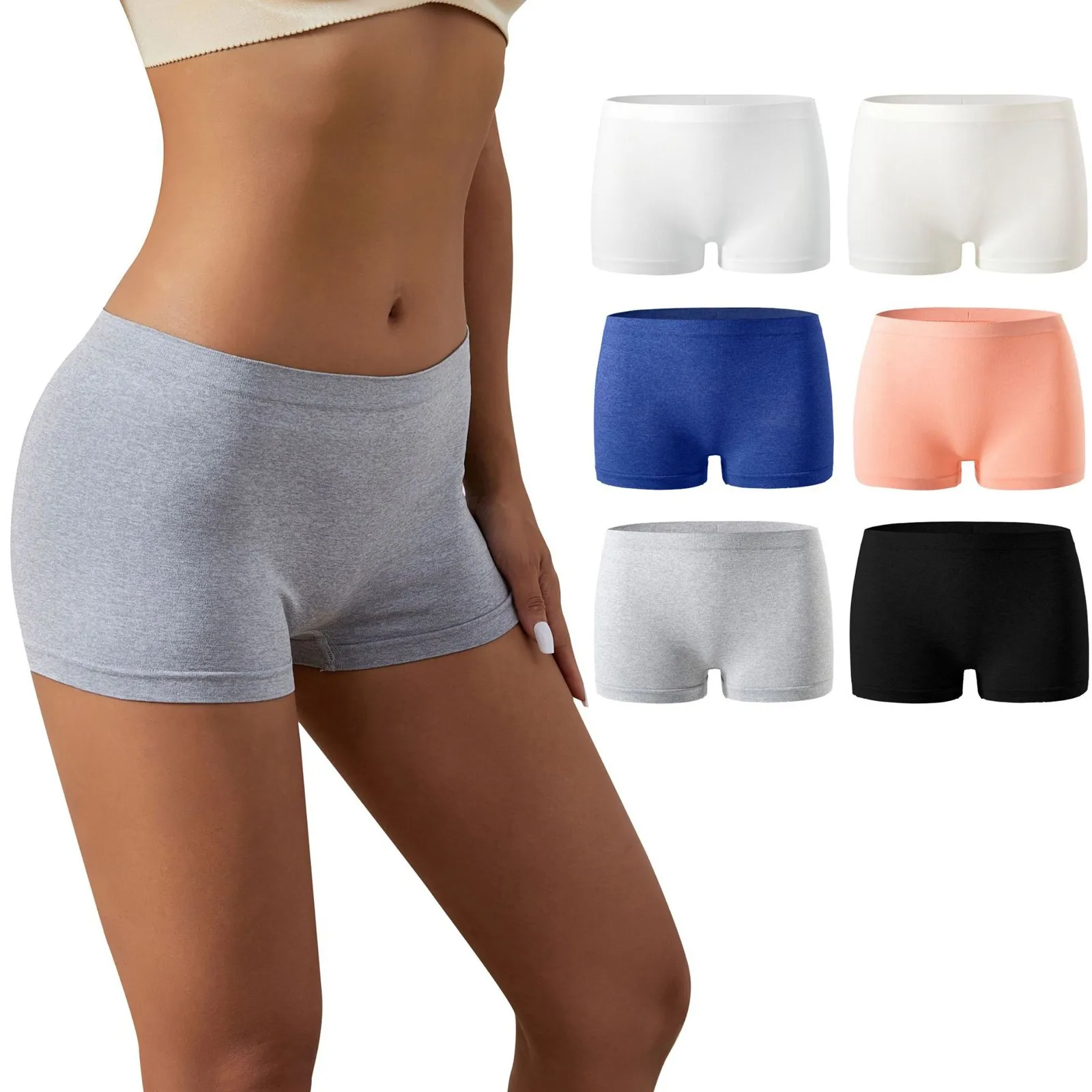 女性の体型補正ヒップリフティングスポーツショーツ伸縮性ウエストフラットコーナー下着軽量安全ショートパンツ