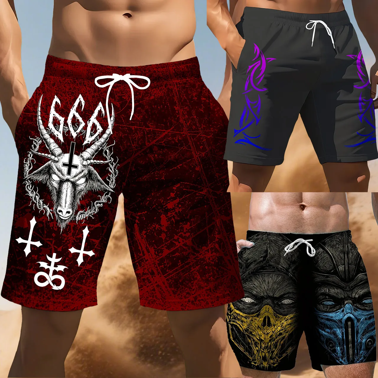 

New Men's/Women Quick Drying Breathable Loose Shorts Outdoor Daily Street Fashion Beach Shorts Off Road Sports Motorcycle Shorts