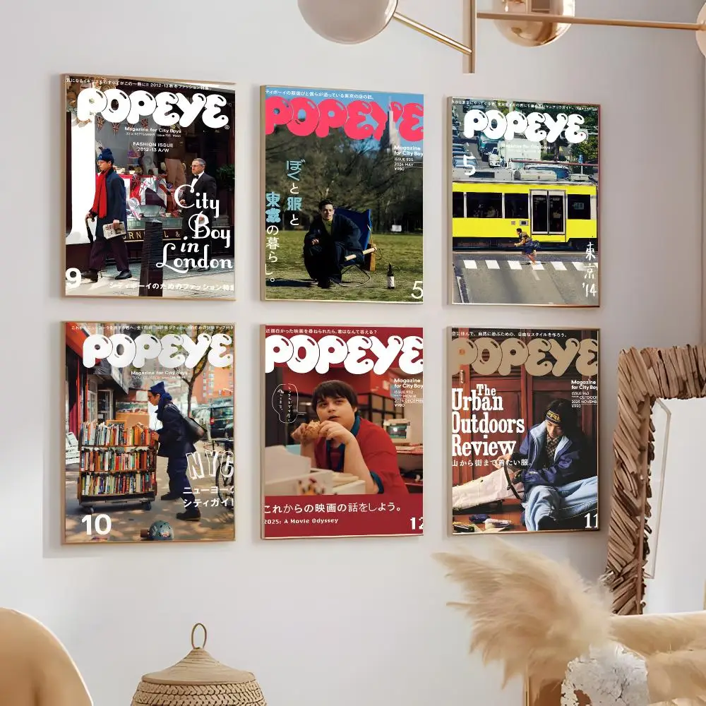 Fashion magazine popeye magazine Poster Contemporary Home Wall Ornaments & Stylish Indoor Accents