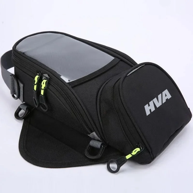 حقيبة خزان وقود الدراجة النارية متعددة الوظائف HVA - تخزين الهاتف المحمول والملاحة، حقيبة ظهر مقاومة للماء للدراجات النارية