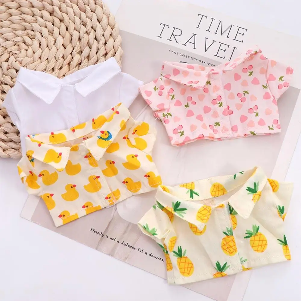 

Cute Stuffed Clothes Black White T-shirt Stripes Short Sleeve Clothes Clothing Shirt Pants